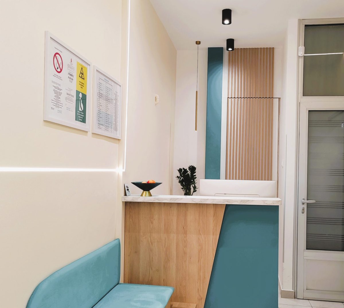 Recepcija Dental Scan centra za snimanje zuba